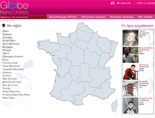 Tablet Screenshot of globe-rencontres.com